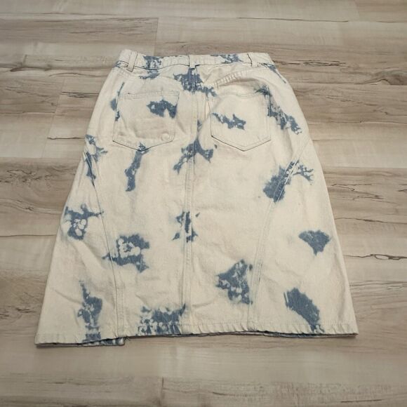Future Collective with Gabriella Women's High-Rise Midi Denim Skirt Size 4 New - Picture 5 of 12